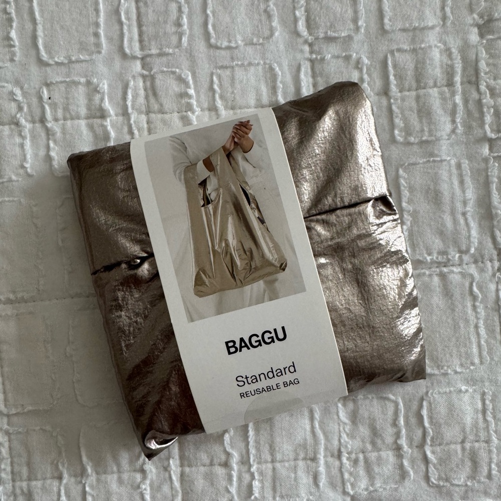 Baggu Bronze Metallic Reusable Bag, Standard, New